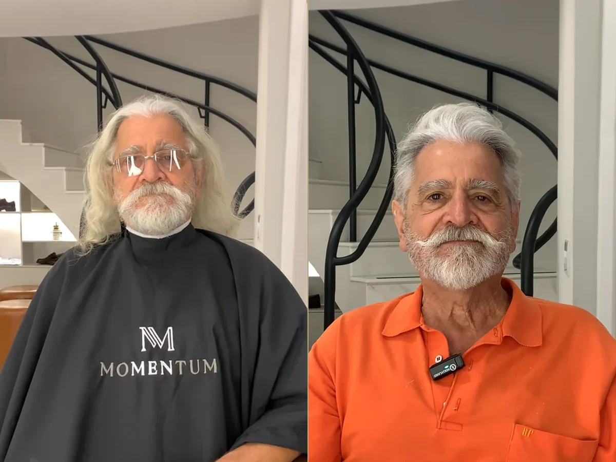 Antes e depois de uma transformação real